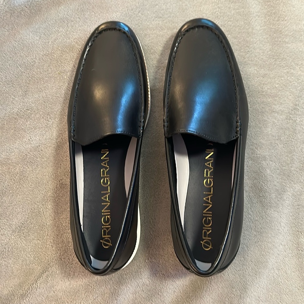 Cole Haan Men’s Original Grand Venetian Black Leather Loafers